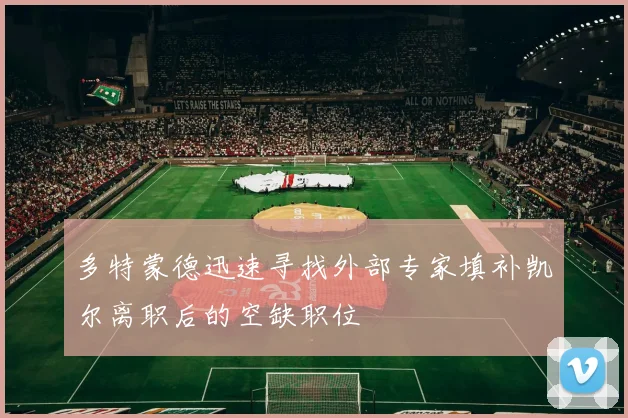 多特蒙德迅速寻找外部专家填补凯尔离职后的空缺职位